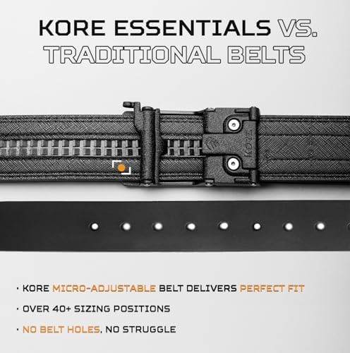 KORE Essentials Tactical Gun Belt with Reinforced Buckle